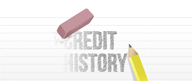 кредитная история, карандаш, ластик
