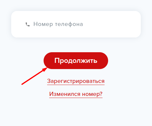 Скриншот окна входа в личный кабинет на сайте denga-pts.ru
