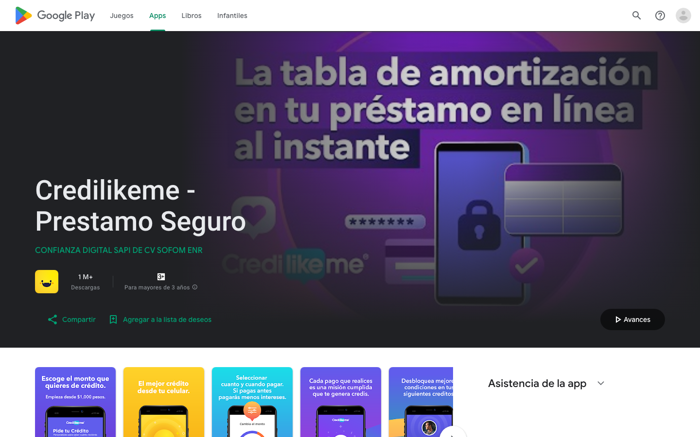 Credilike en Google Play