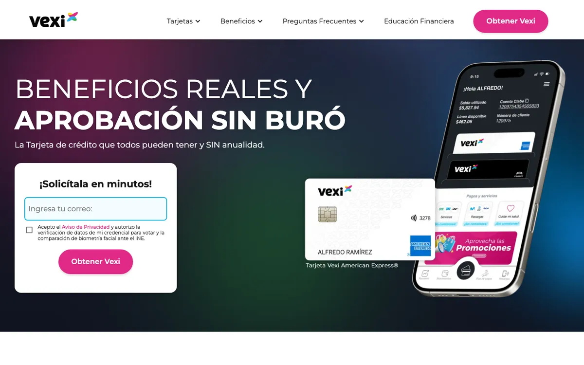 Interfaz oficial de Vexi