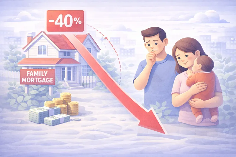 Спрос на семейную ипотеку упал на 40%