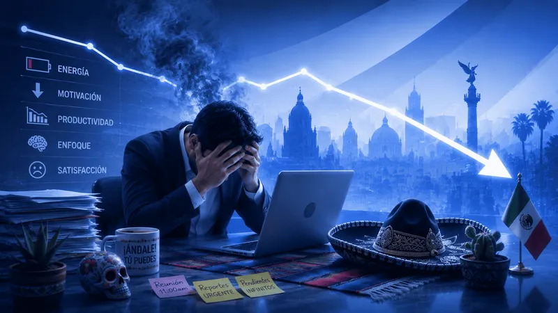 México, tercer lugar mundial en agotamiento laboral, según AXA