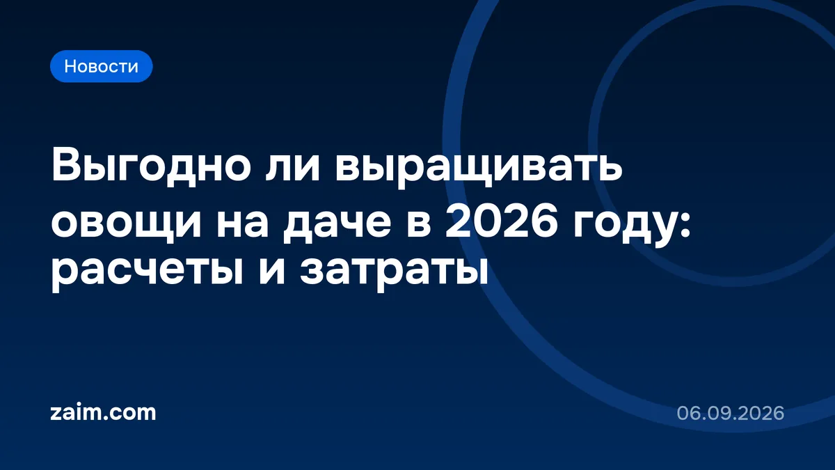 Выгодно ли выращивать овощи на даче в 2026 году: расчеты и затраты