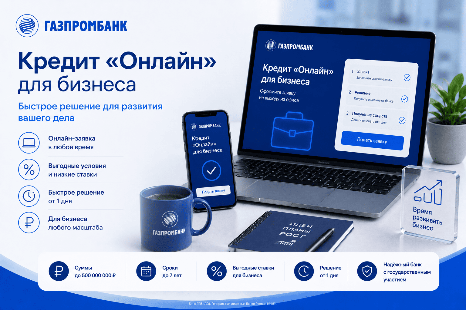 Кредит «Кредит «Онлайн» для бизнеса»