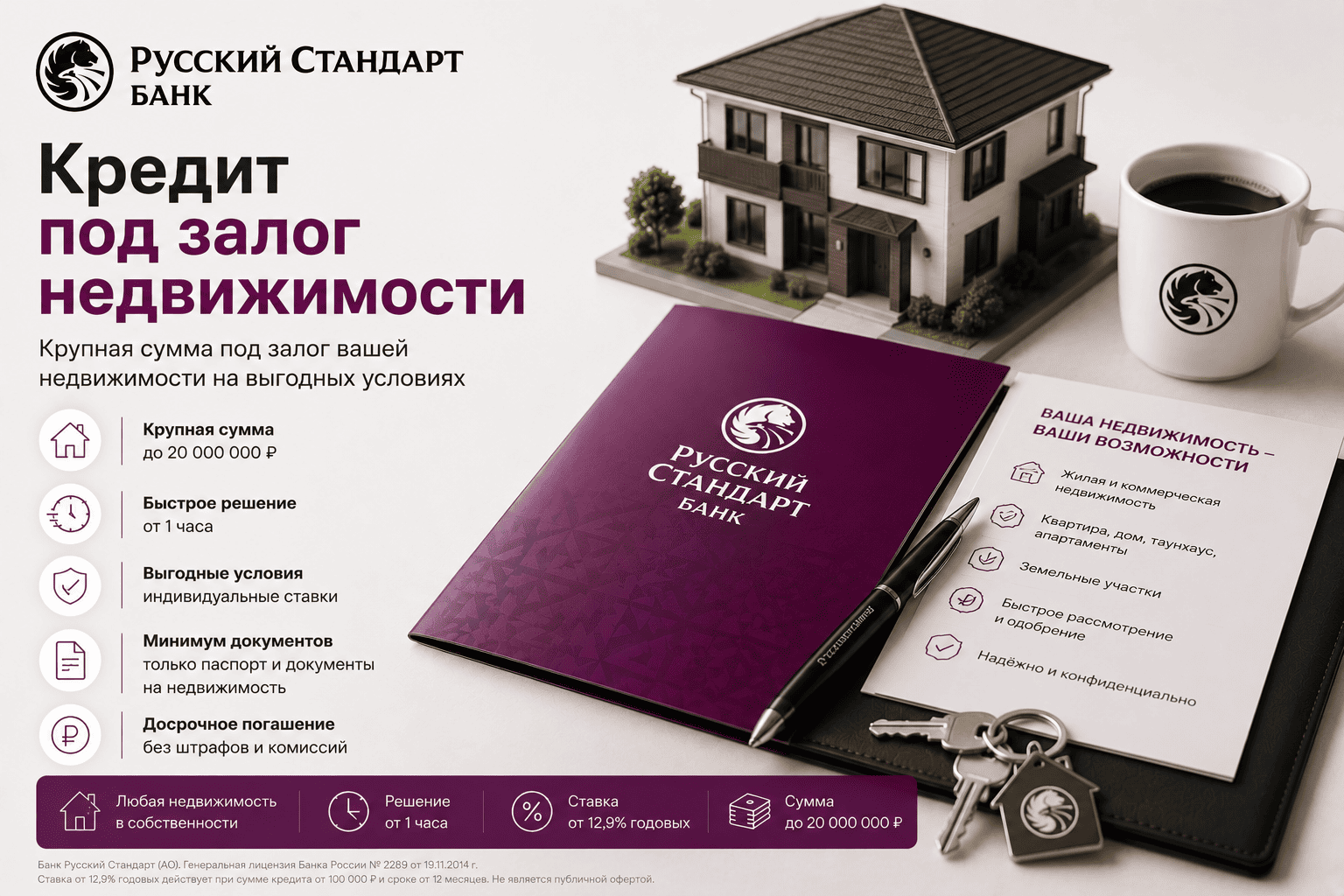 Кредит «Под залог недвижимости»