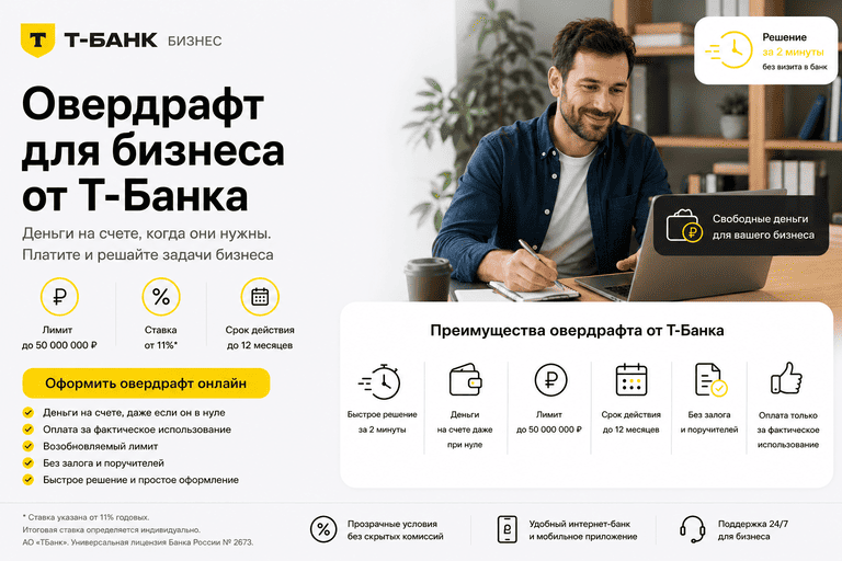 Кредит «Овердрафт для бизнеса»